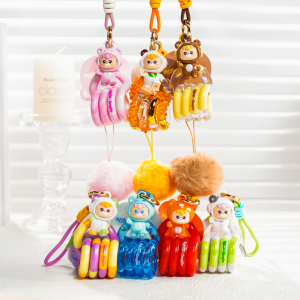 NEW! Tangle? x HiddenWooo Abebe Bear Pendant Blind Box